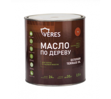 Масло для дерева Veres Exterior Terrase Oil тик (2,5л)